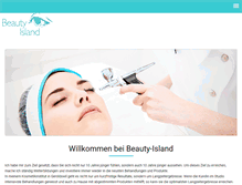 Tablet Screenshot of beauty-island.ch